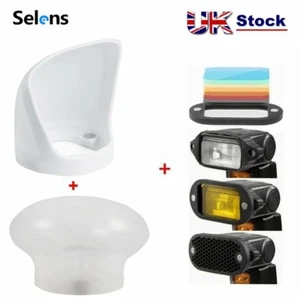 Selens Magnetic Flash Modifier System Diffuser Sphere Bounce Honeycomb Color Gel - Picture 1 of 12