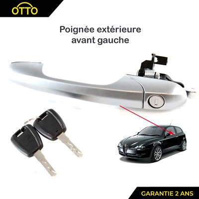 Maniglia Anteriore Sinistro Cromo per Alfa 147 156073261 156073260 - Immagine 1 di 4