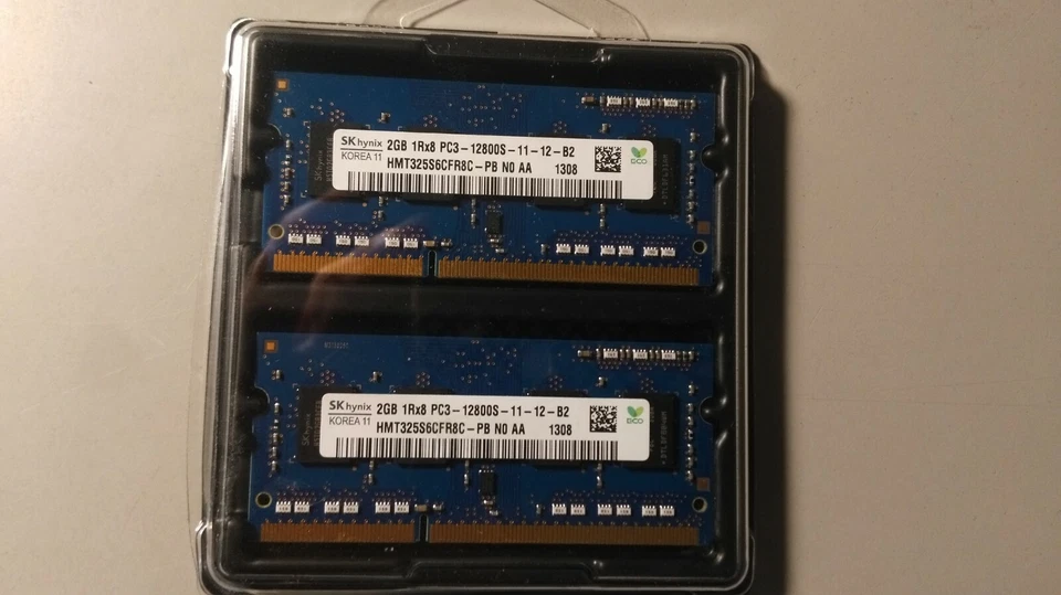 RAM SK hynix 1Rx8 Pc3  -12800S  -11 -12  (2 MODULI  Tot. 4GB) - Immagine 1 di 1