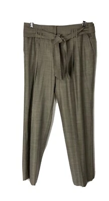 Armani Collezioni tie belt closure size 10 gray pants - Image 1 of 4
