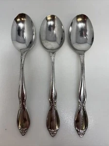 (lot of 3) Oneida Community Chatelaine Stainless Table Soup Spoons 6 3/4" - Picture 1 of 3