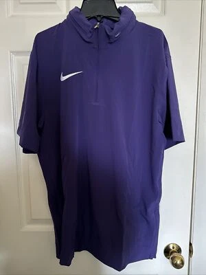 Nike Hombre Pequeña Manga Corta Tejida Entrenador Chaqueta Huerto Púrpura/Blanco DV6755-566 Foto 1 de 4