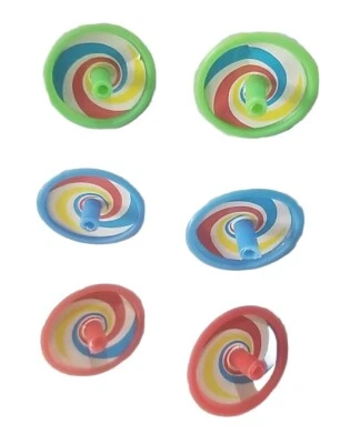 6 mini camisetas giratorias multicolores de 1,5"  Foto 1 de 4