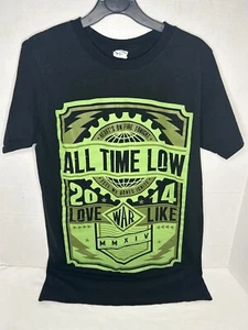 All Time Low Men’s 2014 Love Like War Tour Tee in Black/Green Size S - Picture 1 of 4