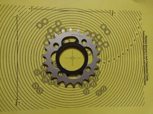 Vintage Shimano Chainring 22 Tooth 64 BCD 4 Bolt M9 S-22/HG X-22 - Picture 1 of 7