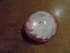1 PINK SWIRL GLASS PAPERWEIGHT - NEW -UNUSED -BOXED