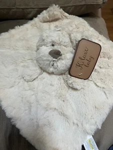 SICHERHEITSDECKE K LUXUS ALLE CREME WELPE HUNDEOHREN RÜCKSEITE BRAUNE NASE KELLY PELZIG - Bild 1 von 4