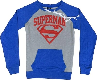Superman Niños Sudadera con Bolsillos Canguro X-Grande Gris y Azul $34 Foto 1 de 4
