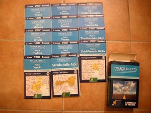 STRADE E CITTA - IN AUTO, DALLE ALPI ALL ADRIATICO - Cofanetto con 14 cartine - Picture 1 of 2