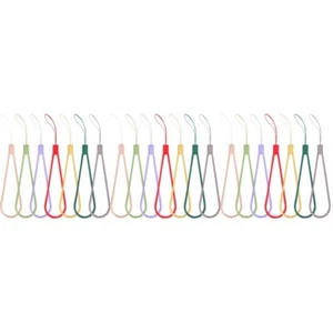 Set of 3 Geflochtenes Silikon -Lanyard Seil Zum Aufhängen Von Mobiltelefonen - Zdjęcie 1 z 12