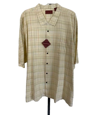 Falcon Bay Cotton Works 6X 棉短袖纽扣前襟休闲衬衫 — 第 1/4 张图片