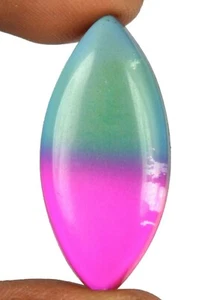 African Bi-Color Tourmaline Gemstone Marquise 28.05 Ct AGI Certified Q7718 - Picture 1 of 4