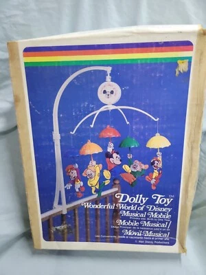 Dolly Toys Wonderful World of Disney Musical Crib Mobile A Small World Works - Image 1 of 4