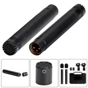 Pair of Small Pencil Condenser Mic Microphones w/ Interchangeable Omni Capsules - Picture 1 of 6