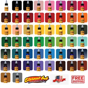 Eternal Tattoo Ink Set 16/25/50 Farben Set 1oz 30ml Permanent Siehe Profi - Bild 1 von 22