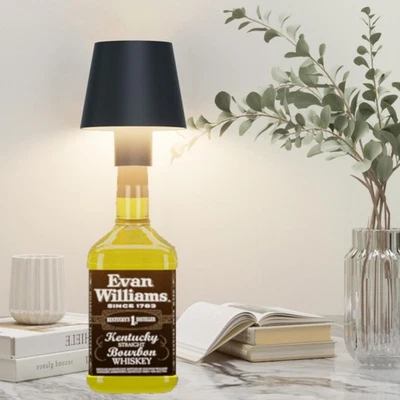 USB LED Flaschenaufsatz Tisch-Lampe Dimmbar Flaschen-Leuchte Deko-Licht Akku DE - Bild 1 von 4