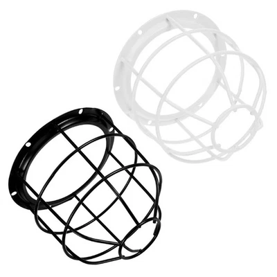  Jaula de bombilla de 2 piezas: pantalla de seguridad de alambre para iluminación de taller anti-impacto Foto 1 de 4