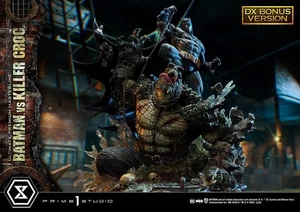 PRIME 1 DC Batman vs Killer Croc DELUXE BONUS VERSION ¼ Quarter Scale Statue NEW - Picture 1 of 12