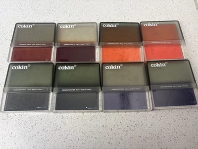Set 8 Cokin Filters Chromofilters / Gradual & Sunset 120-125 197-8 - Image 1 of 4