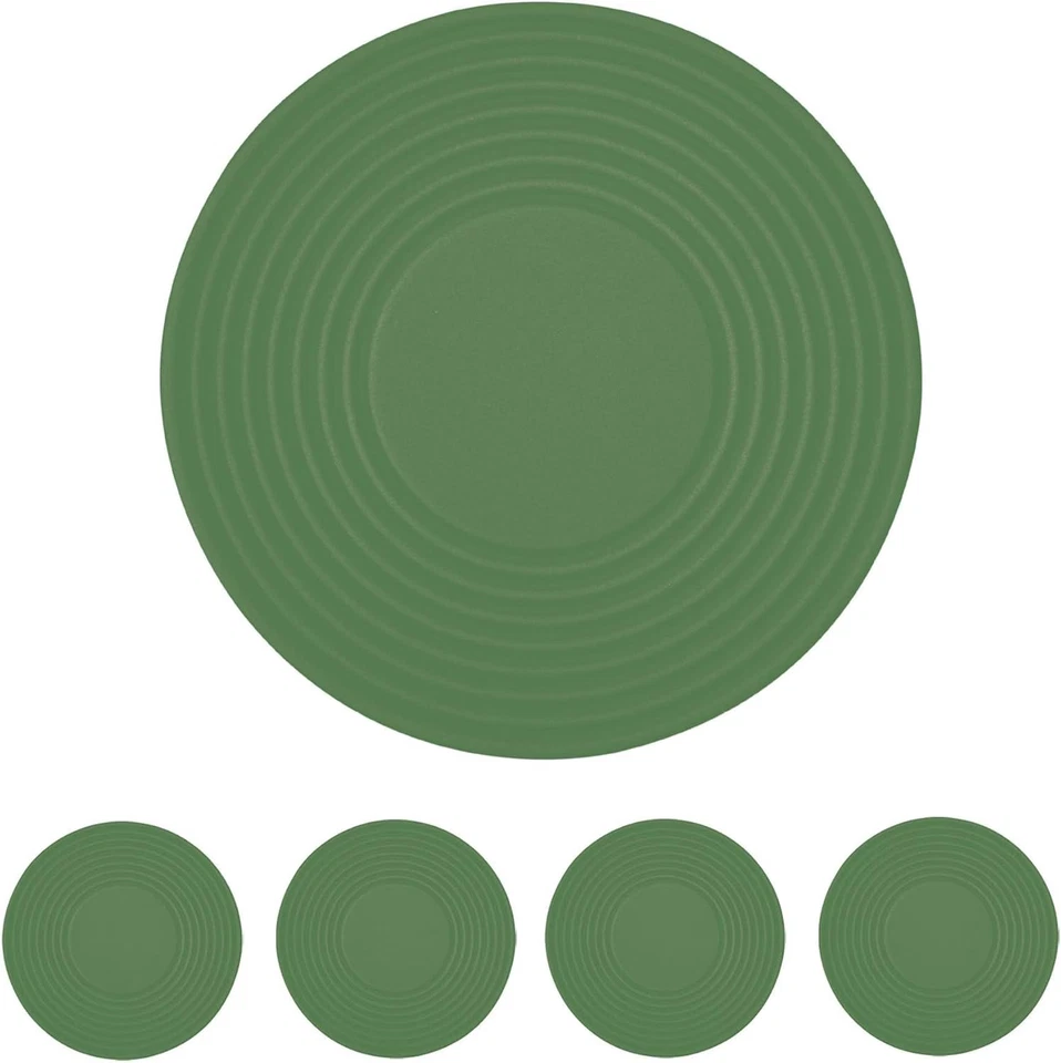 Apilador de tazas de café 4 piezas, accesorios de almacenamiento de tazas, silicona 4 piezas verde  Foto 1 de 4