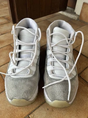 Jordan 11 Retro Bianco Metallic Argento (donna) AR0715-100 W40 / Senza Scatola - Immagine 1 di 3