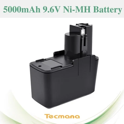 TECMANA 5.0Ah 9.6V Ni-MH Akku für Bosch BAT001 PSB PSR GSR 9.6 VES-2 2607335037 BH-974H