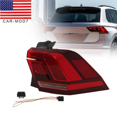 Right Tail Light For Volkswagen Tiguan 2018 2019 2020-2023 Outer Rear Brake Lamp - Image 1 of 4