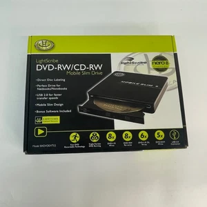 Gear Head LightScribe DVD-RW/CD-RW Mobile Slim Drive Model 8XDVDEXTLS - Picture 1 of 3