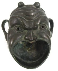 4.50" Vtg Bronze Demon Incense Burner Devil S. Asia - Picture 1 of 8