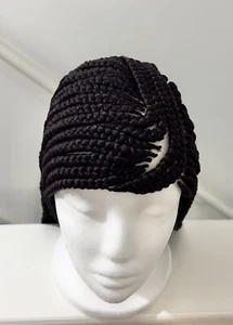 Black and Purple Cornrow Braided Wig for women. Classic Cap Closure. - Picture 1 of 7