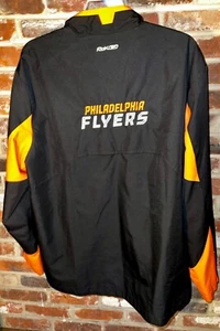 Reebok Center Ice Collection CCM Philadelphia Flyers NHL Jacket Coat Mens XL Zip - Picture 1 of 12