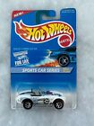 1996 Hot Wheels #406 Sports Car Series 3/4 Shelby Cobra 427 S/C White W/7 Spokes