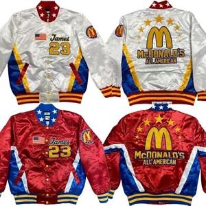 Chaqueta de satén LeBron James Headgear Classics McDonald's All American High School - Imagen 1 de 14