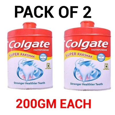 2X Colgate Cavity Protection Toothpowder - with Calcium and Minerals 200gm - Image 1 of 3