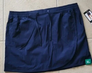 Eddie Bauer Womens Skort Extra Large XL Blue Tulip Hem has Zipper Pocket Skirt - Picture 1 of 3