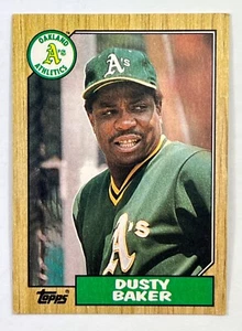 1987 Topps Dusty Baker- #565 - Oakland Athletics MLB - Free Shipping C1 - Picture 1 of 2