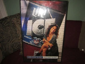 Miller Lite Ice Girl Beer Sign Wood More of What You Want Less of What you Need - Picture 1 of 7