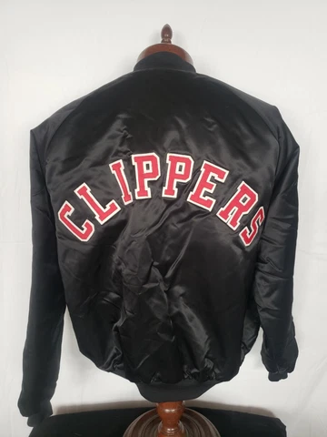 🔥🚨Vintage Chalk Line XL Los Angeles Clippers Starter Style Spellout Jacket EUC Cover