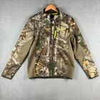 UNDER ARMOUR Realtree Camo 1/4 Zip Hunting Sweater Mens M Infrared Scent Control