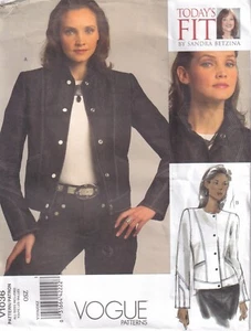 Vogue Sewing Pattern V1036 Sandra Betzina Misses Semi-Fitted Jacket Size A-J - Picture 1 of 2