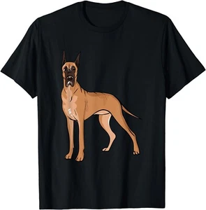 Great Dane Lover Illustration for Great Dane Owner Gift Unisex T-Shirt - Picture 1 of 3