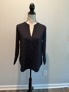 Vineyard Vines Harbor Savannah Popover Shirt Top Black Women’s Size Small NWT - Picture 1 of 9