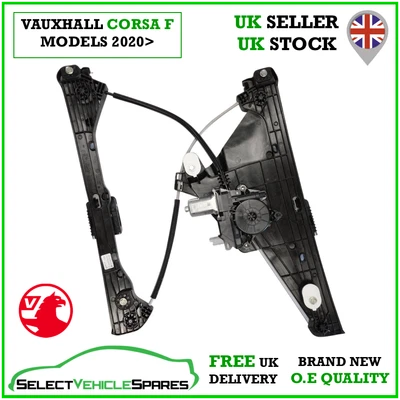 OE NEW VAUXHALL CORSA F PASSENGER SIDE LEFT FRONT WINDOW REGULATOR & MOTOR 2020> - Image 1 of 4