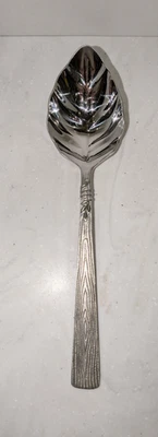 普法尔茨格拉夫天然木 10 1/4 英寸大叶勺子 18/8 不锈钢韩国 — 第 1/4 张图片