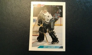 Jeff Hackett Goalie NHL 1992 Bowman PRE PRINT BLANK BACK RARE WOW - Picture 1 of 2