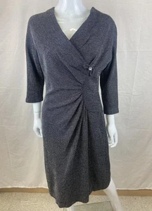 Vintage Peggy Page Black Silver Dress - Picture 1 of 12