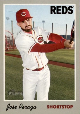 2019 Topps Heritage - Jose Peraza #22 - Image 1 of 2