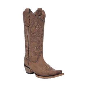 Bota Western Corral Damas Shedron Bordada Marrón L6274 - Imagen 1 de 15
