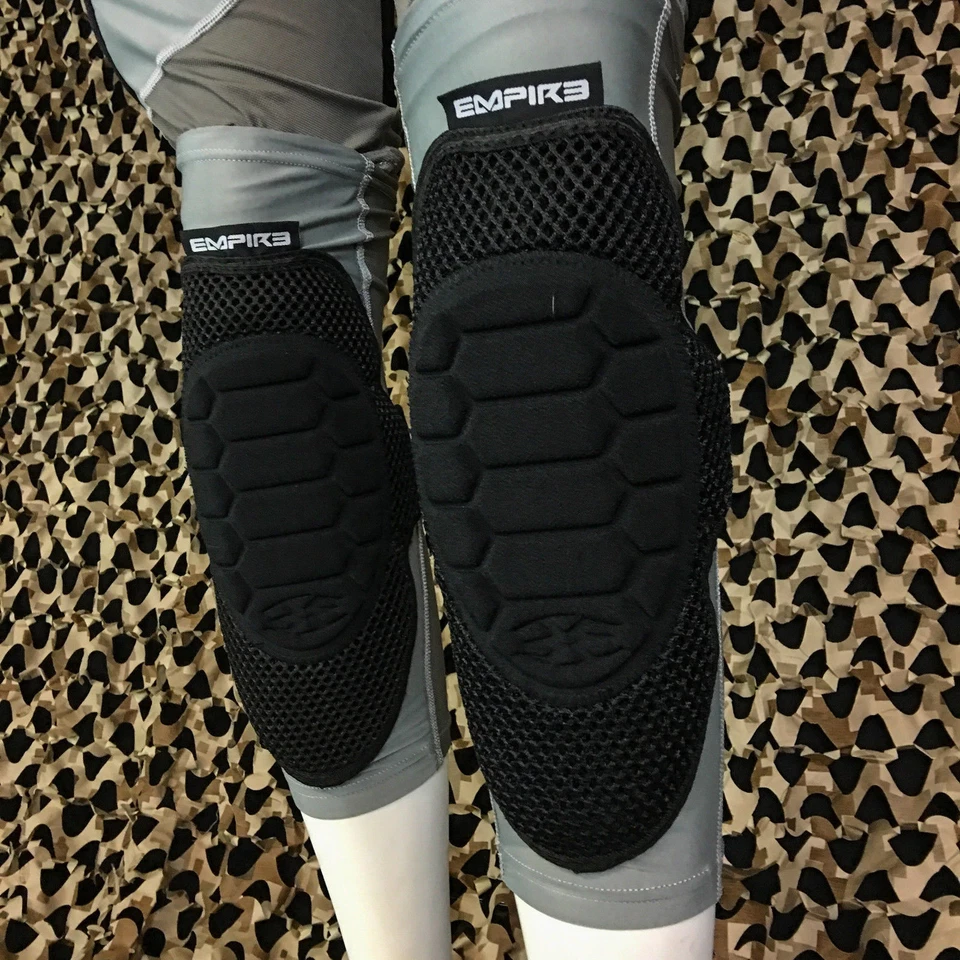 NEW Empire Paintball 2015 NeoSkin Knee Pads Protection - Black/Grey - Youth - Image 1 of 4