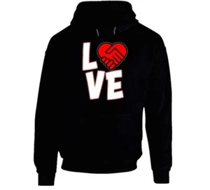 Love Is A Deal Heart Hoodie - Picture 1 of 12
